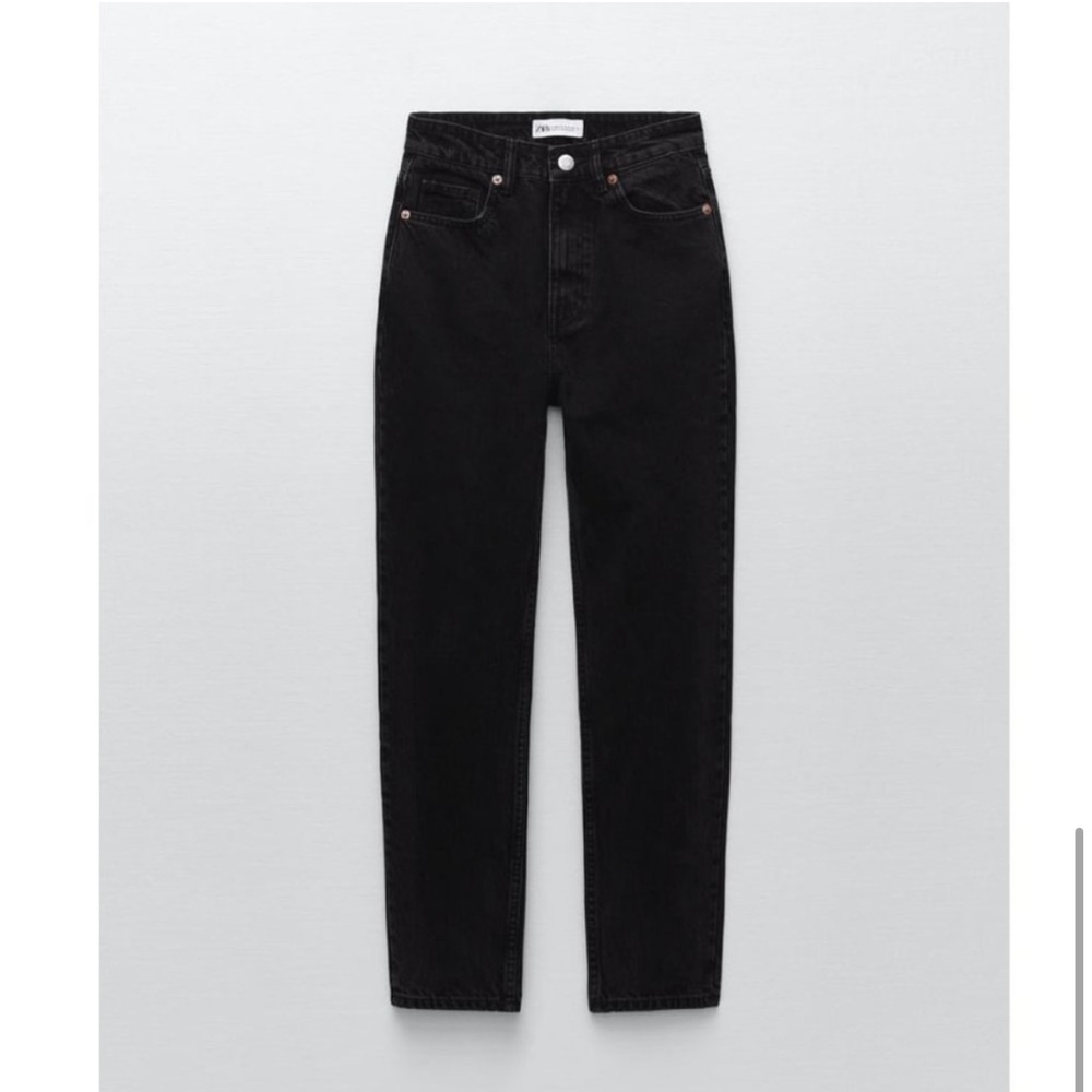 Black Zara mom fit denim jeans